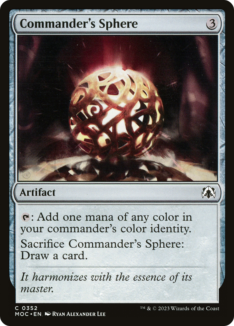 Commander's Sphere (MOC-352) - March of the Machine Commander - Premium MTG Single from Wizards of the Coast - Just $0.08! Shop now at Game Crave Tournament Store