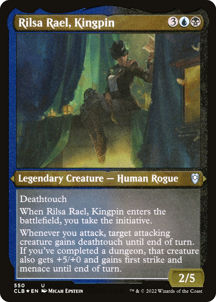 Rilsa Rael, Kingpin (CLB-550) - Commander Legends: Battle for Baldur's Gate Etched Foil - Premium MTG Single from Wizards of the Coast - Just $0.08! Shop now at Game Crave Tournament Store