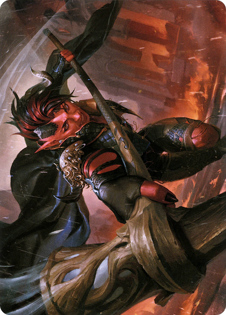 Karlach, Fury of Avernus // Karlach, Fury of Avernus (ACLB-034) - Battle for Baldur's Gate Art Series (Borderless) - Premium MTG Single from Wizards of the Coast - Just $0! Shop now at Game Crave Tournament Store