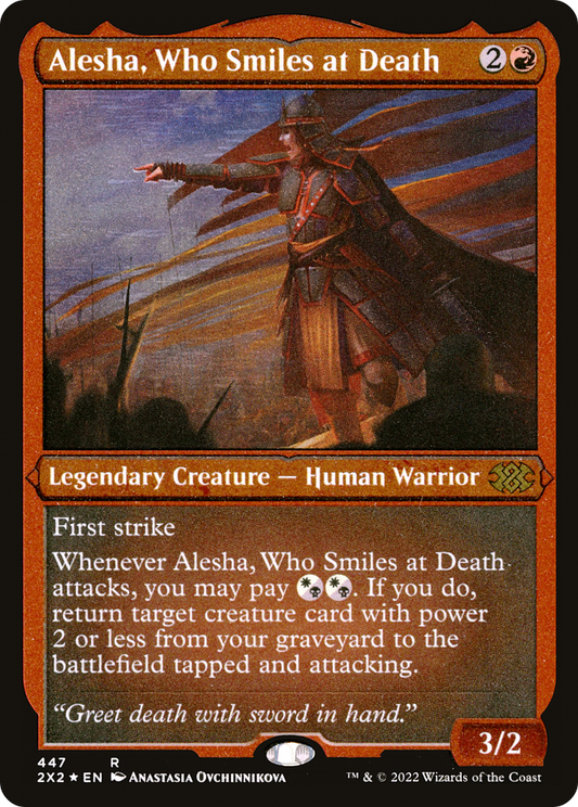 Alesha, Who Smiles at Death (2X2-447) - Double Masters 2022 Etched Foil - Premium MTG Single from Wizards of the Coast - Just $0.37! Shop now at Game Crave Tournament Store