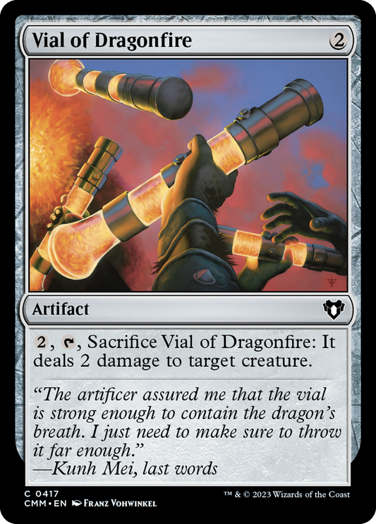 Vial of Dragonfire (CMM-417) - Commander Masters Foil - Premium MTG Single from Wizards of the Coast - Just $0.08! Shop now at Game Crave Tournament Store