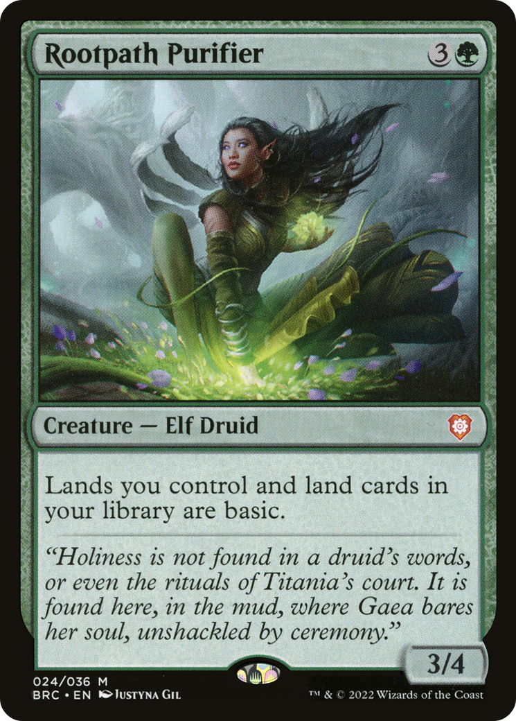 Rootpath Purifier (BRC-024) - The Brothers' War Commander Foil - Premium MTG Single from Wizards of the Coast - Just $1.09! Shop now at Game Crave Tournament Store