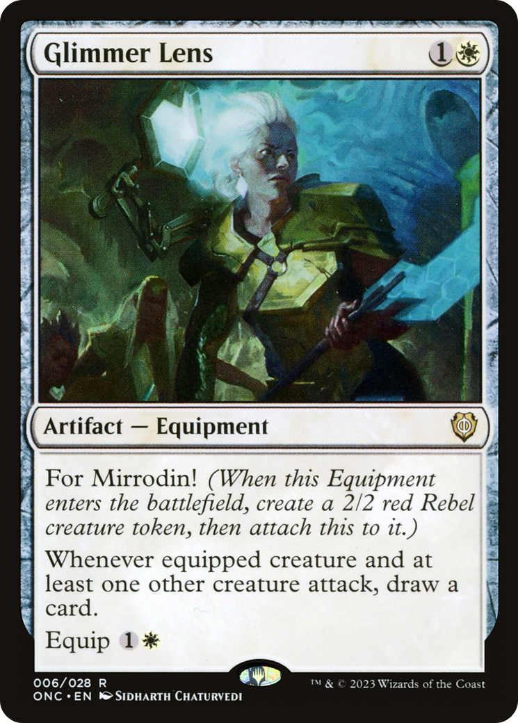 Glimmer Lens (ONC-006) - Phyrexia: All Will Be One Commander - Premium MTG Single from Wizards of the Coast - Just $0.45! Shop now at Game Crave Tournament Store