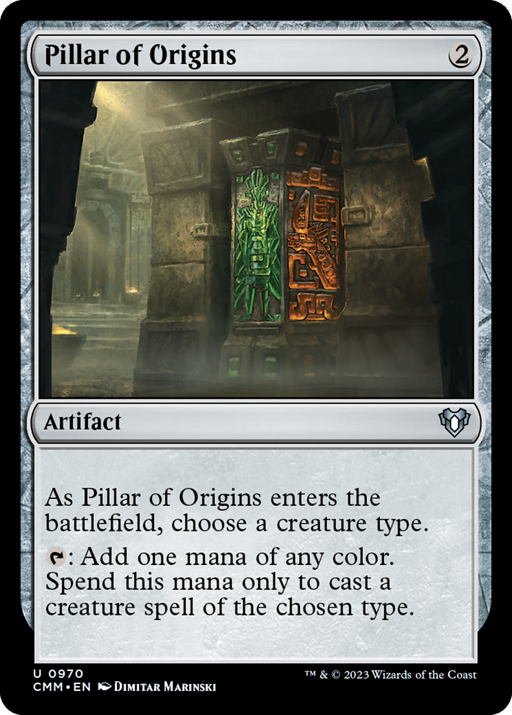 Pillar of Origins (CMM-970) - Commander Masters - Premium MTG Single from Wizards of the Coast - Just $0.30! Shop now at Game Crave Tournament Store