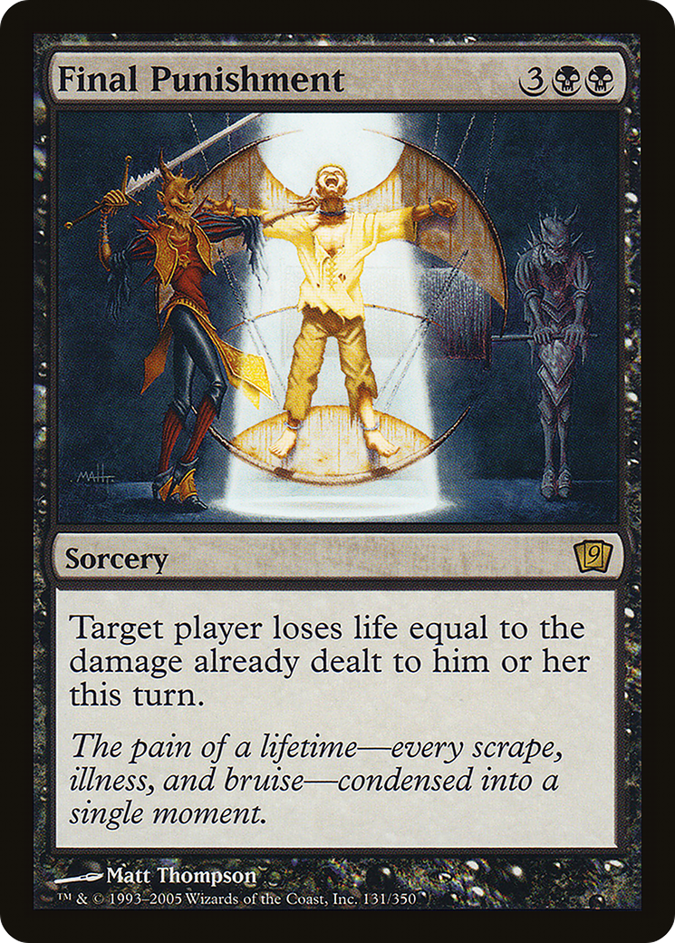 Final Punishment (9ED-131★) - Ninth Edition Foil - Premium MTG Single from Wizards of the Coast - Just $0.30! Shop now at Game Crave Tournament Store