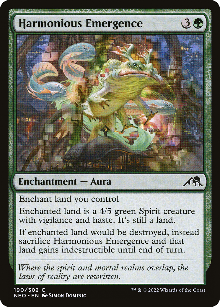Harmonious Emergence (NEO-190) - Kamigawa: Neon Dynasty - Premium MTG Single from Wizards of the Coast - Just $0.08! Shop now at Game Crave Tournament Store