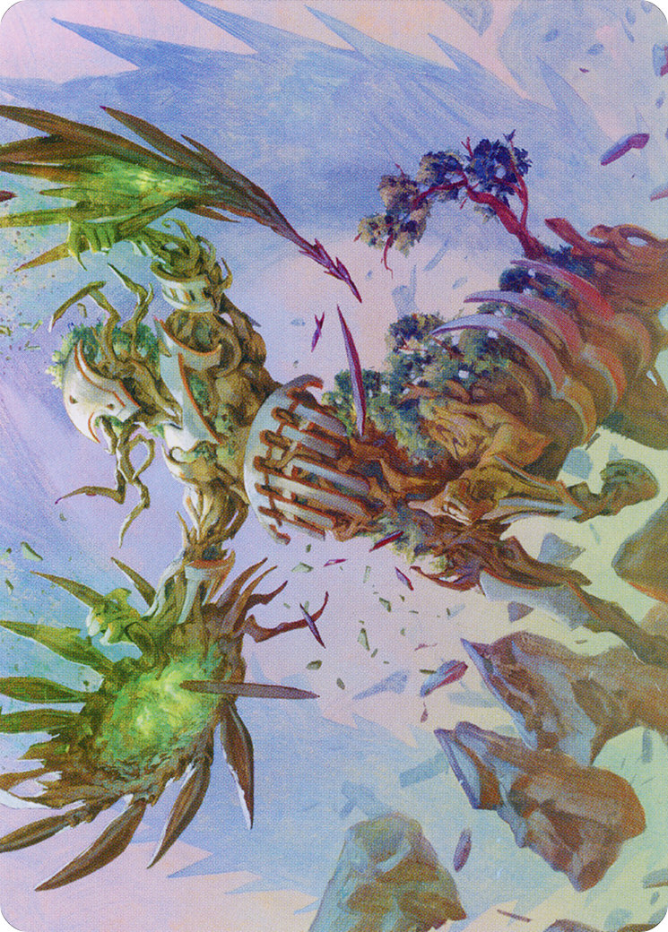 Botanical Brawler // Botanical Brawler (AMOM-043) - March of the Machine Art Series (Borderless) - Premium MTG Single from Wizards of the Coast - Just $0! Shop now at Game Crave Tournament Store