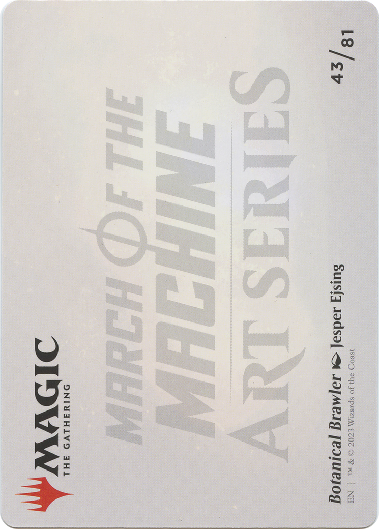 Botanical Brawler // Botanical Brawler (AMOM-043) - March of the Machine Art Series (Borderless) - Premium MTG Single from Wizards of the Coast - Just $0! Shop now at Game Crave Tournament Store