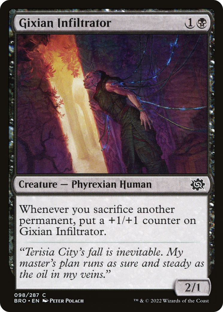 Gixian Infiltrator (BRO-098) - The Brothers' War - Premium MTG Single from Wizards of the Coast - Just $0.25! Shop now at Game Crave Tournament Store