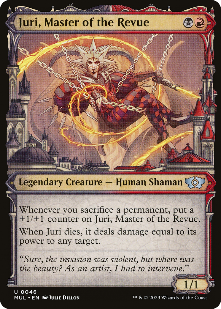 Juri, Master of the Revue (MUL-046) - Multiverse Legends: (Showcase) Foil - Premium MTG Single from Wizards of the Coast - Just $0.25! Shop now at Game Crave Tournament Store