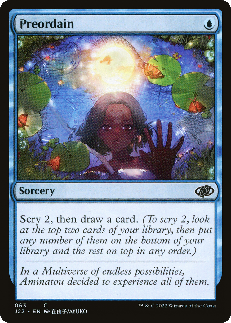 Preordain (J22-063) - Jumpstart 2022 - Premium MTG Single from Wizards of the Coast - Just $1.86! Shop now at Game Crave Tournament Store