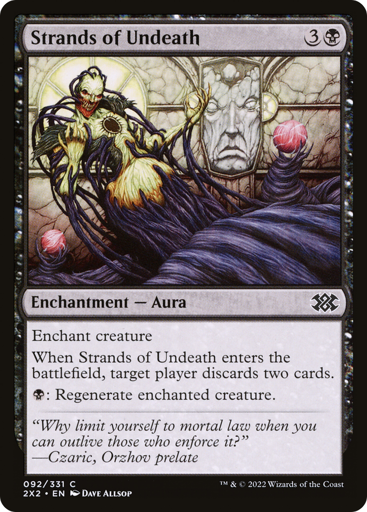 Strands of Undeath (2X2-092) - Double Masters 2022 Foil - Premium MTG Single from Wizards of the Coast - Just $0.08! Shop now at Game Crave Tournament Store