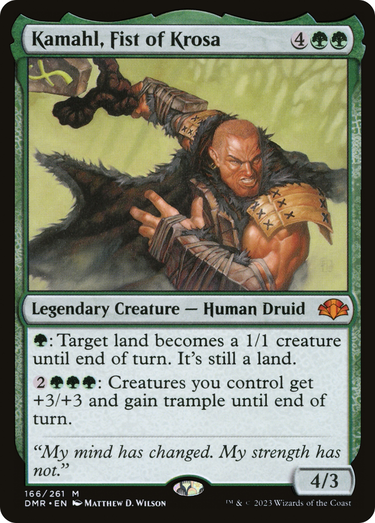Kamahl, Fist of Krosa (DMR-166) - Dominaria Remastered Foil - Premium MTG Single from Wizards of the Coast - Just $0.49! Shop now at Game Crave Tournament Store