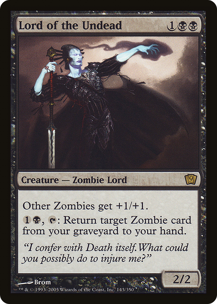Lord of the Undead (9ED-143★) - Ninth Edition Foil - Premium MTG Single from Wizards of the Coast - Just $7.20! Shop now at Game Crave Tournament Store