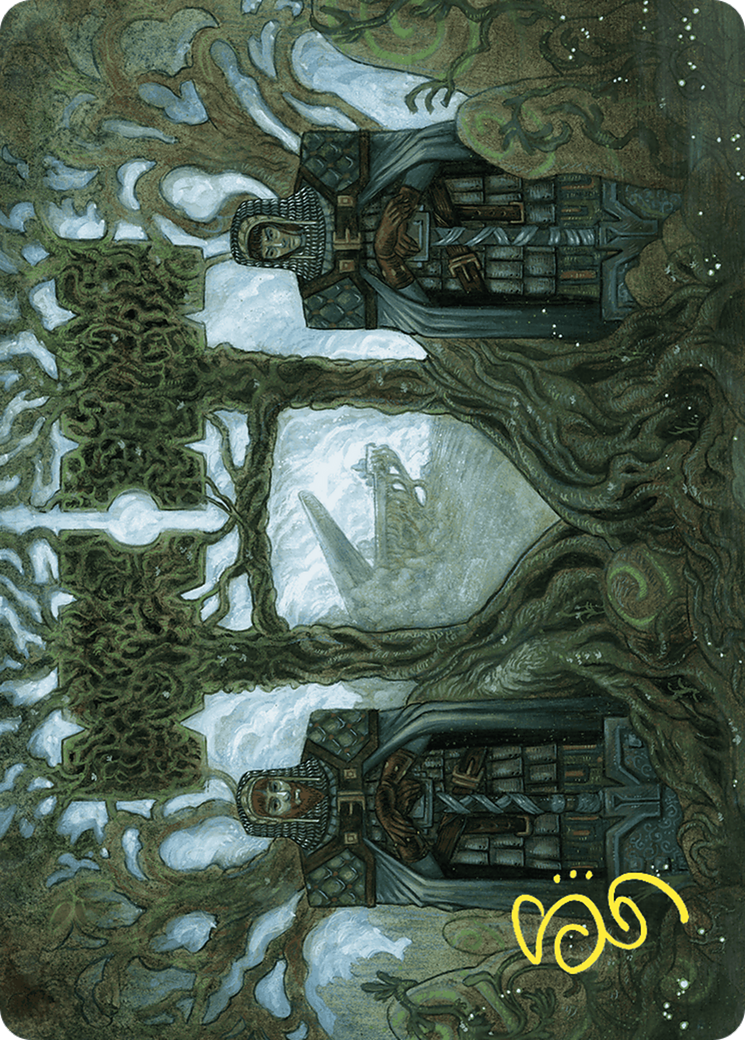 Court of Garenbrig // Court of Garenbrig (AWOE-054) - Wilds of Eldraine Art Series (Borderless) - Premium MTG Single from Wizards of the Coast - Just $0! Shop now at Game Crave Tournament Store