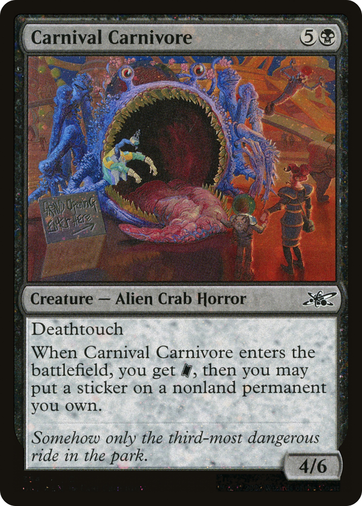 Carnival Carnivore (UNF-354) - Unfinity Foil - Premium MTG Single from Wizards of the Coast - Just $0.23! Shop now at Game Crave Tournament Store