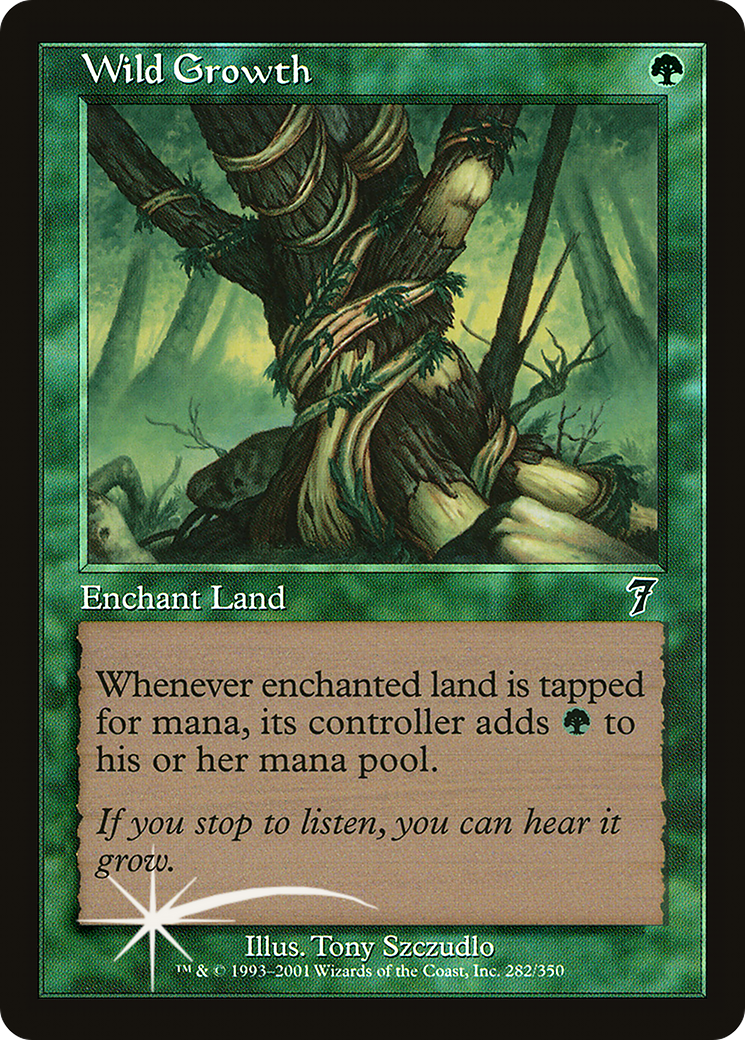 Wild Growth (7ED-282★) - Seventh Edition Foil - Premium MTG Single from Wizards of the Coast - Just $80.86! Shop now at Game Crave Tournament Store