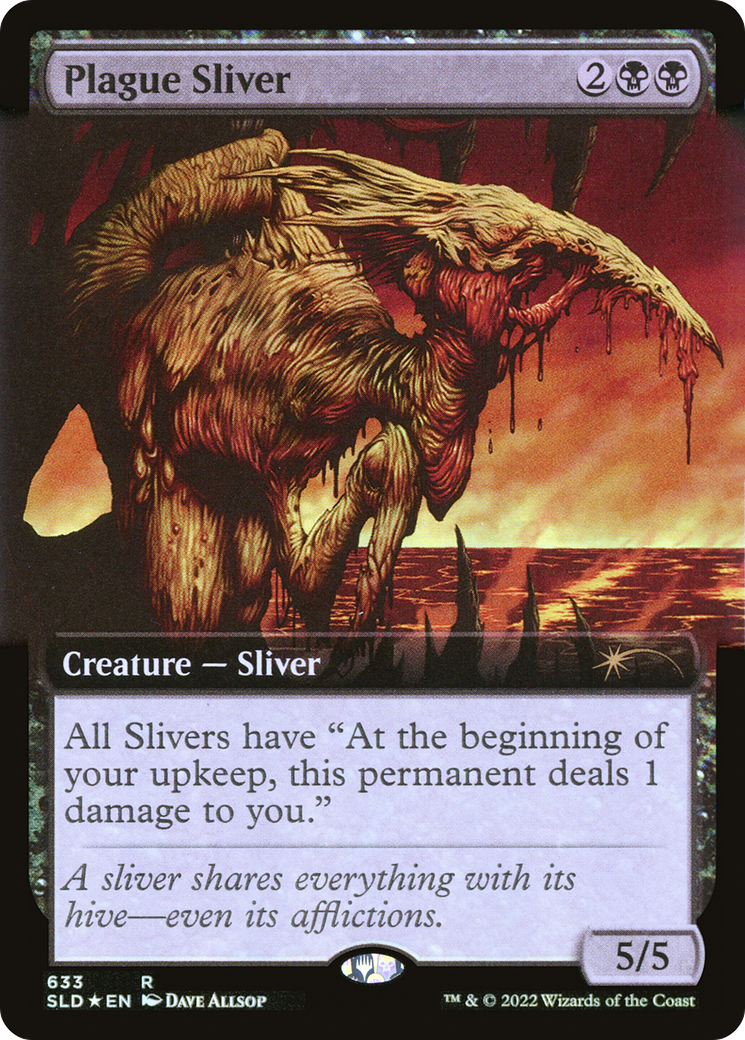 Plague Sliver (SLD-633) - Secret Lair Drop: (Extended Art) Foil - Premium MTG Single from Wizards of the Coast - Just $0.19! Shop now at Game Crave Tournament Store