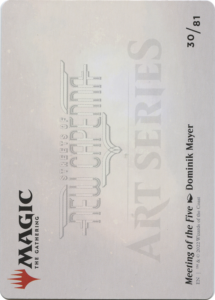Meeting of the Five // Meeting of the Five (ASNC-030) - New Capenna Art Series (Borderless) Foil - Premium MTG Single from Wizards of the Coast - Just $0! Shop now at Game Crave Tournament Store