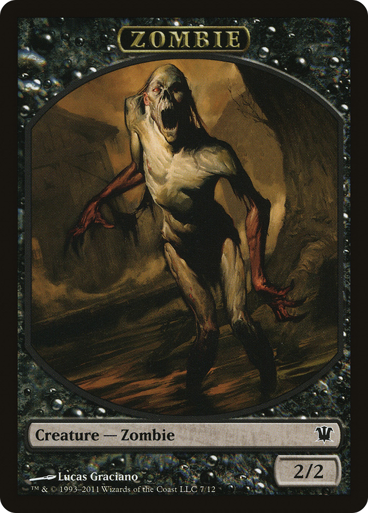 Zombie (TISD-007) - Innistrad Tokens - Premium MTG Single from Wizards of the Coast - Just $0.25! Shop now at Game Crave Tournament Store