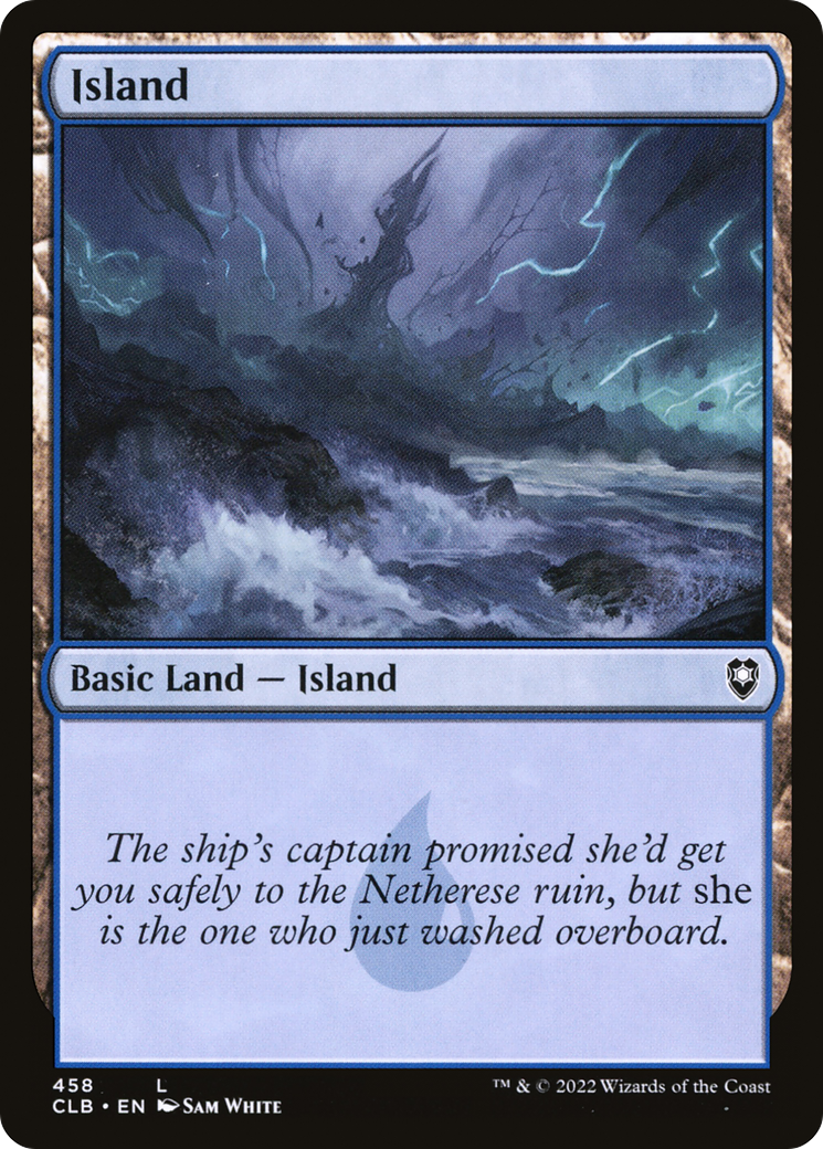 Island (CLB-458) - Commander Legends: Battle for Baldur's Gate - Premium MTG Single from Wizards of the Coast - Just $0.25! Shop now at Game Crave Tournament Store