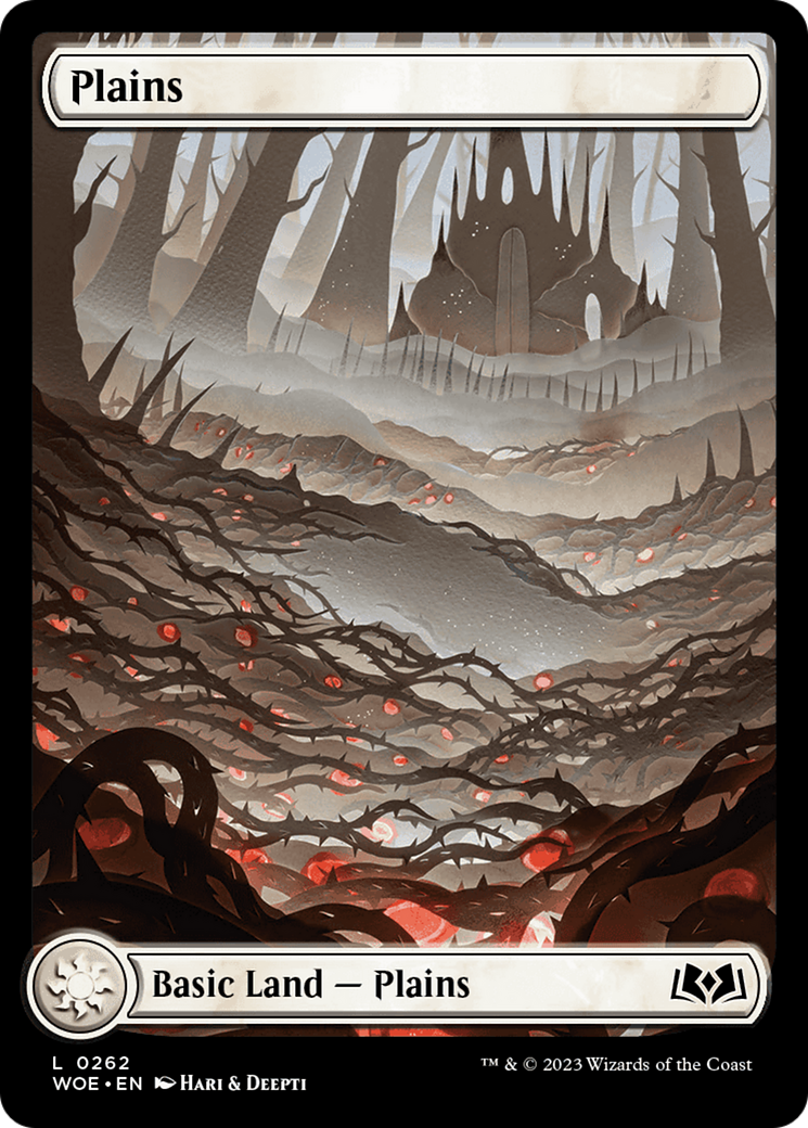 Plains (WOE-262) - Wilds of Eldraine: (Full Art) Foil - Premium MTG Single from Wizards of the Coast - Just $0.09! Shop now at Game Crave Tournament Store