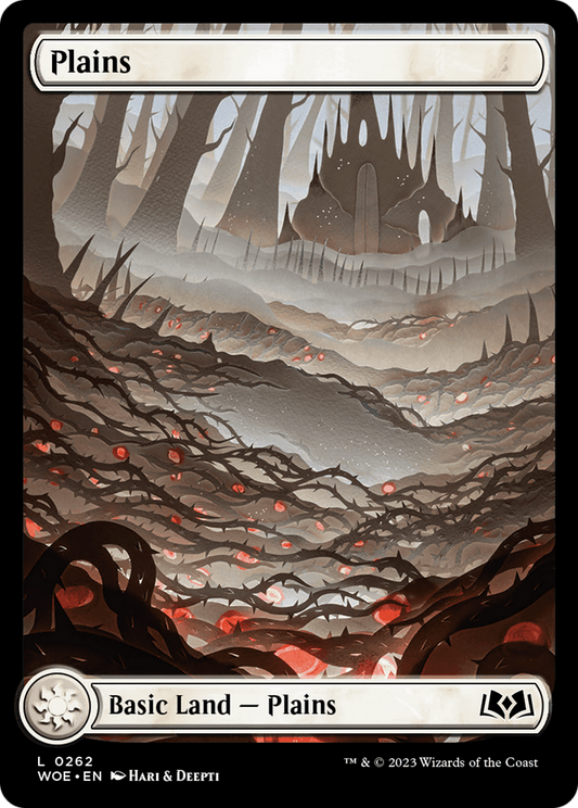 Plains (WOE-262) - Wilds of Eldraine: (Full Art) Foil - Premium MTG Single from Wizards of the Coast - Just $0.09! Shop now at Game Crave Tournament Store