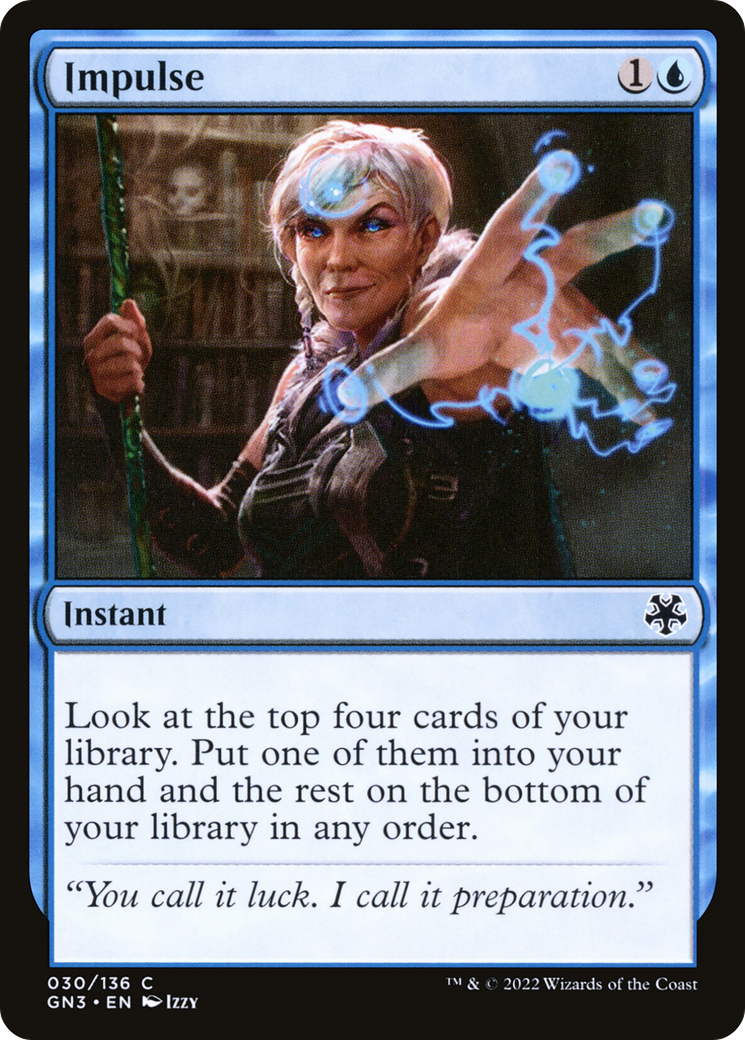 Impulse (GN3-030) - Game Night: Free-for-All - Premium MTG Single from Wizards of the Coast - Just $0.08! Shop now at Game Crave Tournament Store