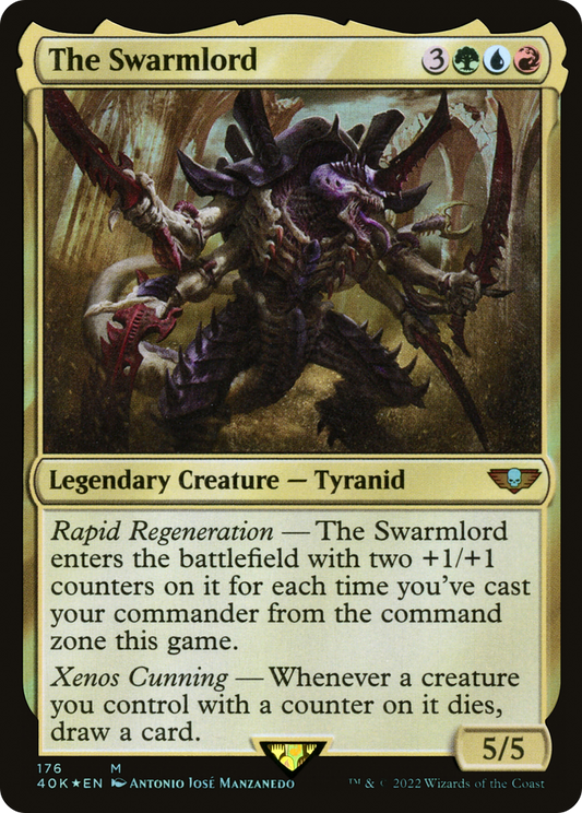 The Swarmlord (40K-176) - Warhammer 40,000 Commander Foil - Premium MTG Single from Wizards of the Coast - Just $0.11! Shop now at Game Crave Tournament Store