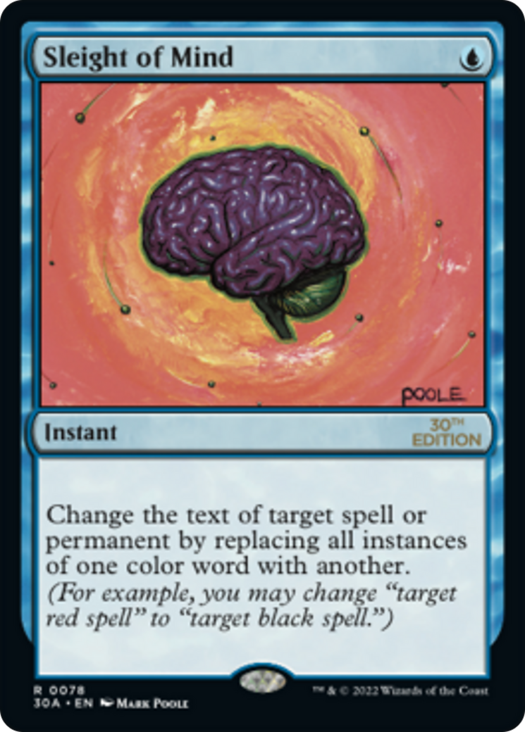 Sleight of Mind (30A-078) - 30th Anniversary Edition - Premium MTG Single from Wizards of the Coast - Just $4.40! Shop now at Game Crave Tournament Store