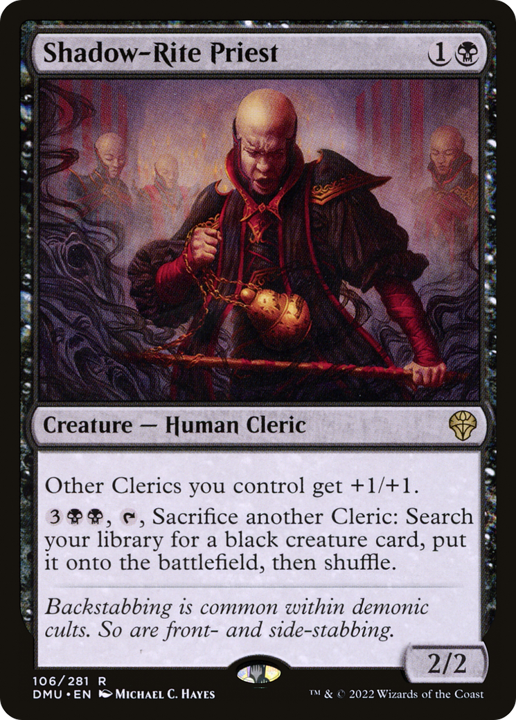 Shadow-Rite Priest (DMU-106) - Dominaria United - Premium MTG Single from Wizards of the Coast - Just $0.08! Shop now at Game Crave Tournament Store