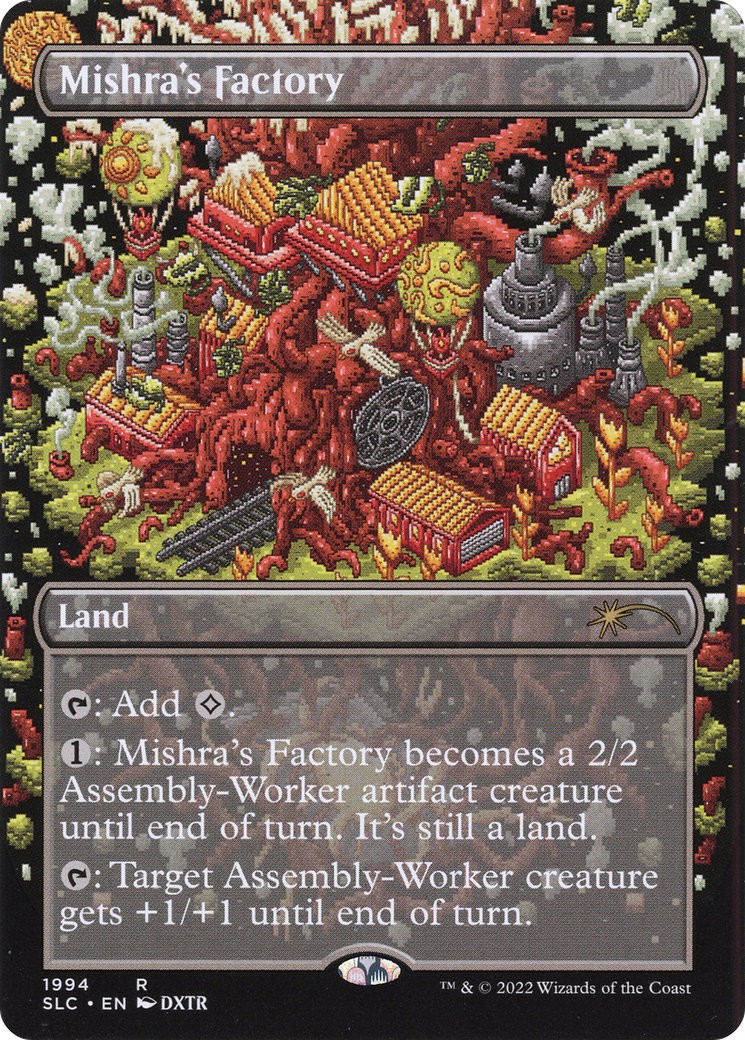 Mishra's Factory (SLC-1994) - Secret Lair 30th Anniversary Countdown Kit (Borderless) Foil - Premium MTG Single from Wizards of the Coast - Just $0.50! Shop now at Game Crave Tournament Store