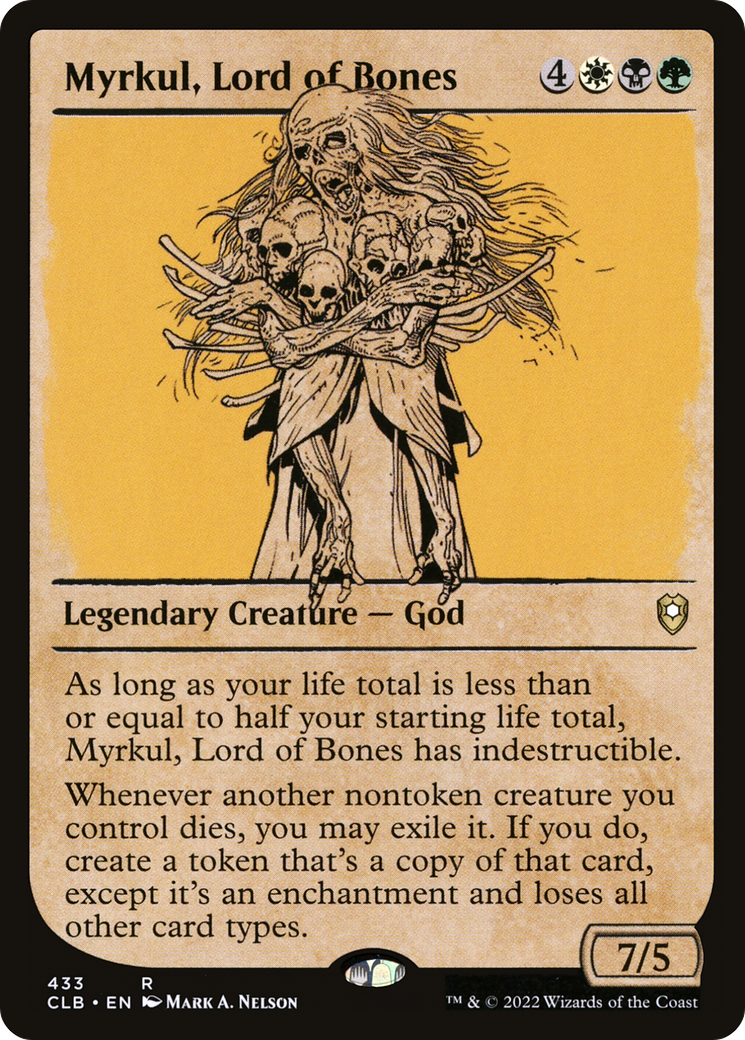 Myrkul, Lord of Bones (CLB-433) - Commander Legends: Battle for Baldur's Gate: (Showcase) - Premium MTG Single from Wizards of the Coast - Just $0.25! Shop now at Game Crave Tournament Store