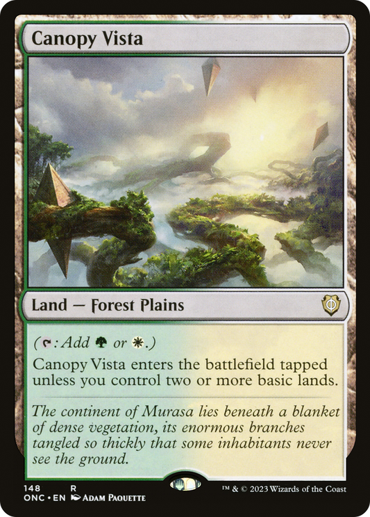 Canopy Vista (ONC-148) - Phyrexia: All Will Be One Commander - Premium MTG Single from Wizards of the Coast - Just $0.27! Shop now at Game Crave Tournament Store