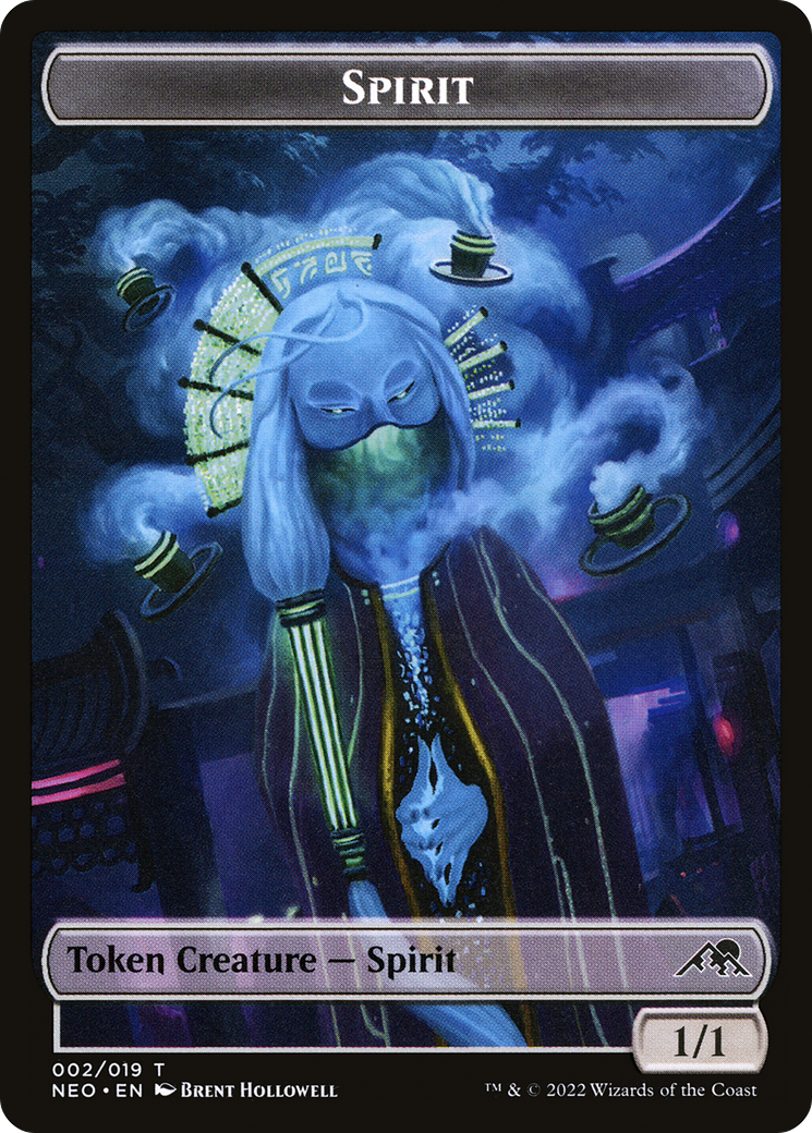 Spirit (TNEO-002) - Kamigawa: Neon Dynasty Tokens - Premium MTG Single from Wizards of the Coast - Just $0.25! Shop now at Game Crave Tournament Store