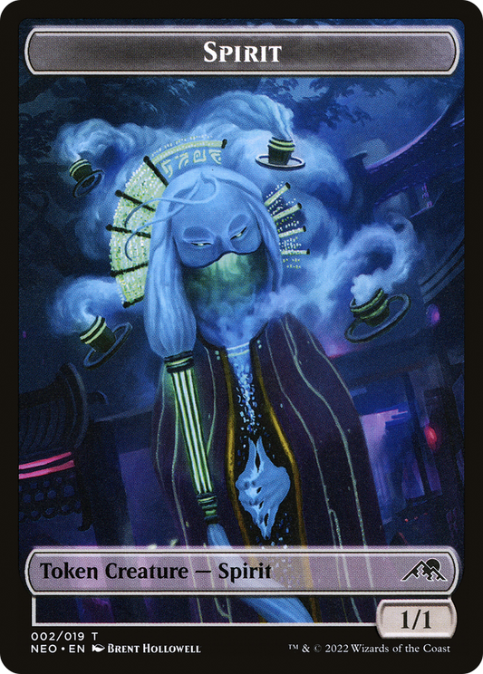 Spirit (TNEO-002) - Kamigawa: Neon Dynasty Tokens - Premium MTG Single from Wizards of the Coast - Just $0.25! Shop now at Game Crave Tournament Store