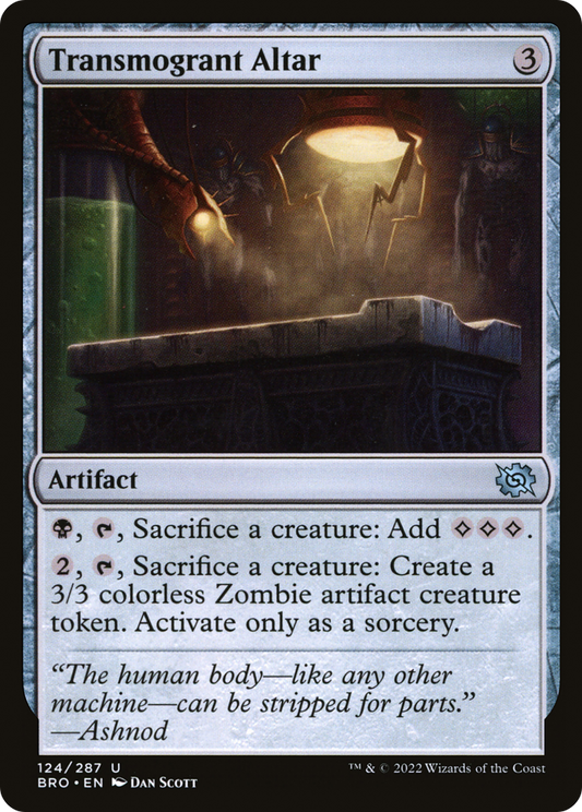 Transmogrant Altar (BRO-124) - The Brothers' War - Premium MTG Single from Wizards of the Coast - Just $0.08! Shop now at Game Crave Tournament Store