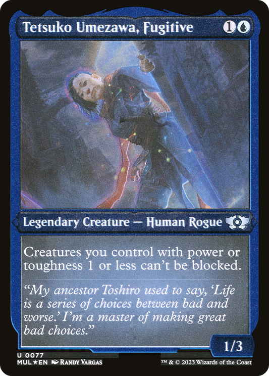 Tetsuko Umezawa, Fugitive (MUL-077) - Multiverse Legends Etched Foil - Premium MTG Single from Wizards of the Coast - Just $0.08! Shop now at Game Crave Tournament Store
