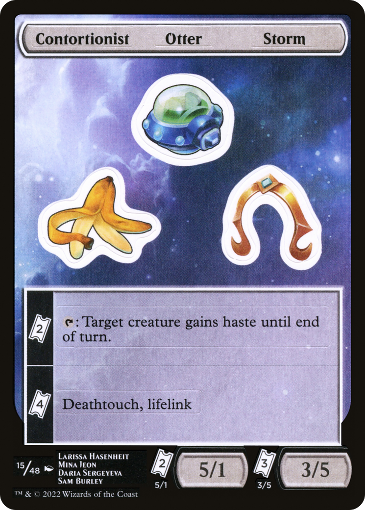Contortionist Otter Storm (SUNF-015) - Unfinity Sticker Sheets - Premium MTG Single from Wizards of the Coast - Just $0.08! Shop now at Game Crave Tournament Store