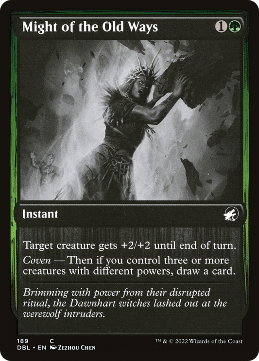 Might of the Old Ways (DBL-189) - Innistrad: Double Feature - Premium MTG Single from Wizards of the Coast - Just $0.25! Shop now at Game Crave Tournament Store