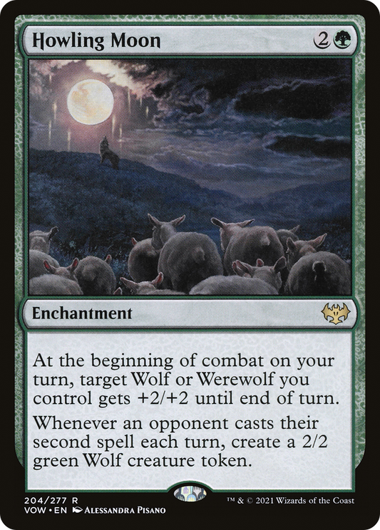 Howling Moon (VOW-204) - Innistrad: Crimson Vow - Premium MTG Single from Wizards of the Coast - Just $0.32! Shop now at Game Crave Tournament Store