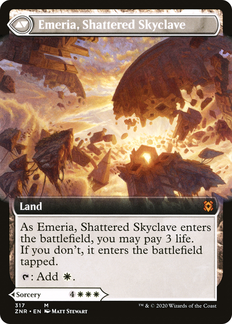 Emeria's Call // Emeria, Shattered Skyclave (ZNR-317) - Zendikar Rising: (Extended Art) Foil - Premium MTG Single from Wizards of the Coast - Just $0.93! Shop now at Game Crave Tournament Store