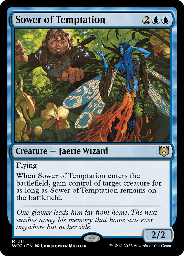 Sower of Temptation (WOC-111) - Wilds of Eldraine Commander - Premium MTG Single from Wizards of the Coast - Just $0.29! Shop now at Game Crave Tournament Store