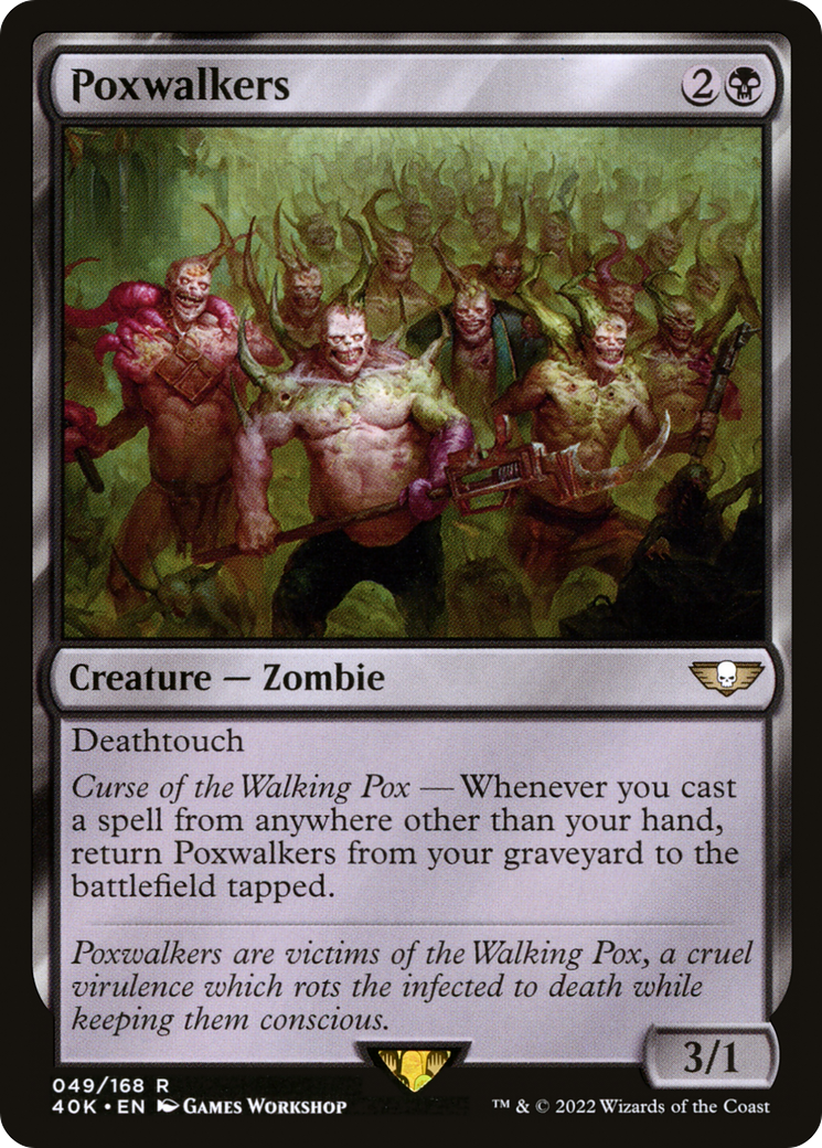 Poxwalkers (40K-049) - Warhammer 40,000 Commander - Premium MTG Single from Wizards of the Coast - Just $6.65! Shop now at Game Crave Tournament Store