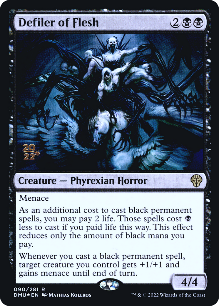 Defiler of Flesh (PDMU-90S) - Dominaria United Promos Foil - Premium MTG Single from Wizards of the Coast - Just $0.29! Shop now at Game Crave Tournament Store
