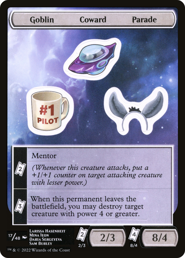 Goblin Coward Parade (SUNF-017) - Unfinity Sticker Sheets - Premium MTG Single from Wizards of the Coast - Just $0.08! Shop now at Game Crave Tournament Store