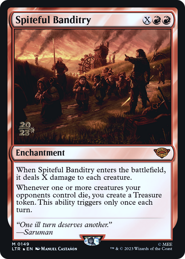 Spiteful Banditry (PLTR-149S) - Tales of Middle-earth Promos Foil - Premium MTG Single from Wizards of the Coast - Just $2.47! Shop now at Game Crave Tournament Store