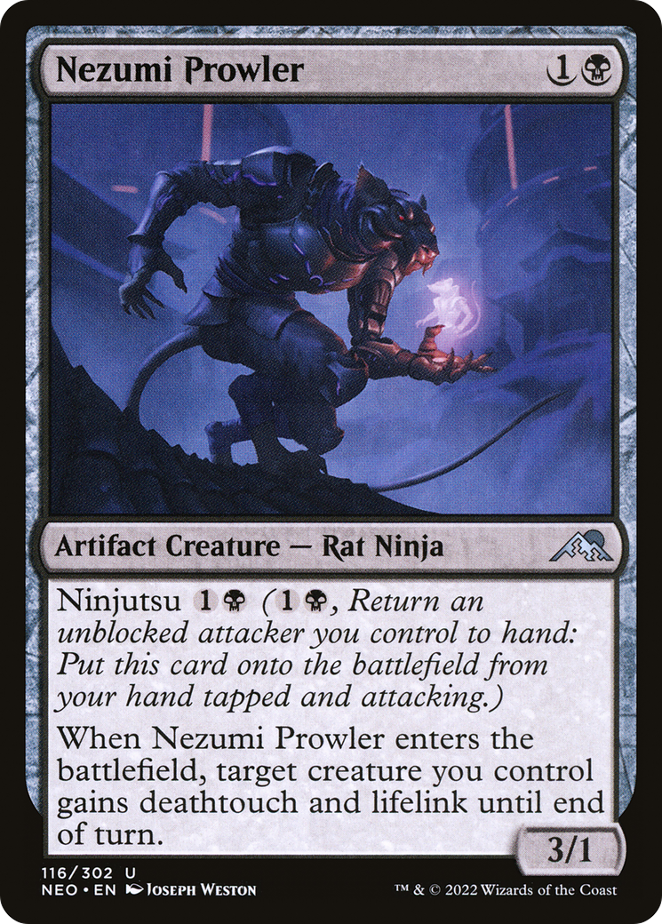 Nezumi Prowler (NEO-116) - Kamigawa: Neon Dynasty - Premium MTG Single from Wizards of the Coast - Just $0.08! Shop now at Game Crave Tournament Store