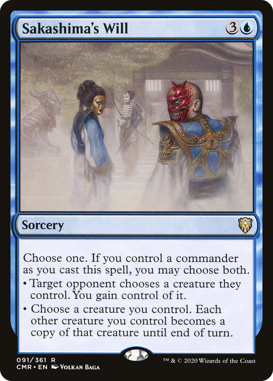 Sakashima's Will (CMR-091) - Commander Legends Foil - Premium MTG Single from Wizards of the Coast - Just $0.09! Shop now at Game Crave Tournament Store