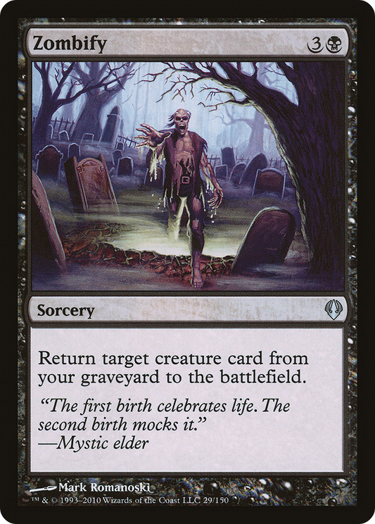 Zombify (ARC-029) - Archenemy - Premium MTG Single from Wizards of the Coast - Just $0.08! Shop now at Game Crave Tournament Store